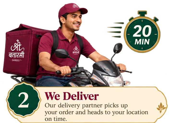 Step 2: We Deliver - Delivery partner picks up order with a 20-min timer